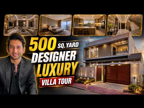 500 Sq. Yard Designer Luxury Villa Tour | Available For Sale | Bahria Town Karachi