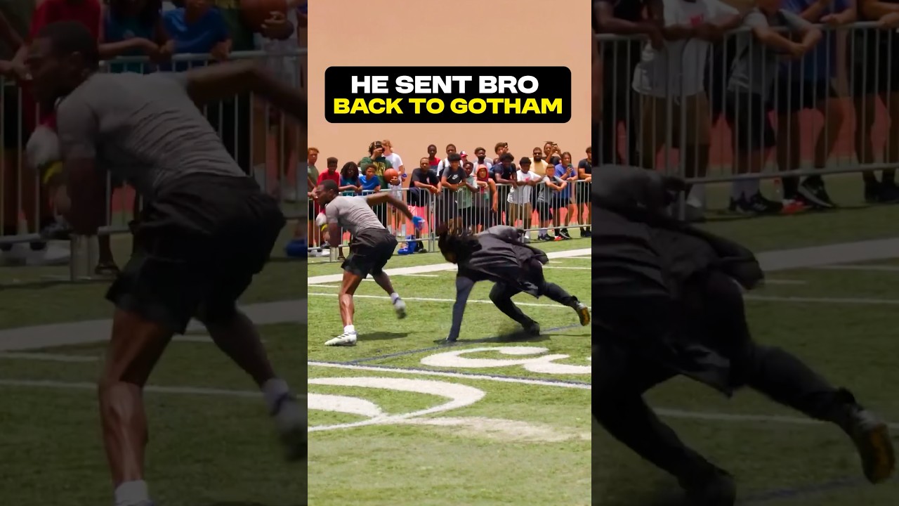 Batman Gets His Ankles BROKE! 😭 #footballshorts