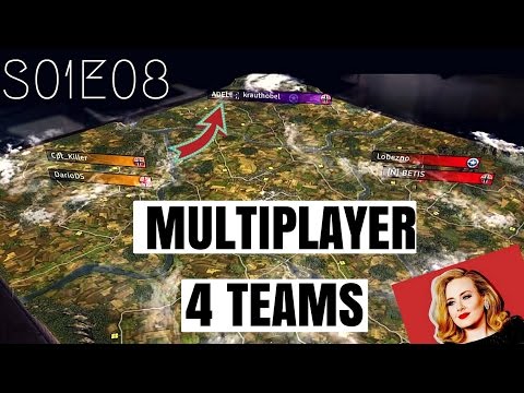 R.U.S.E. Multiplayer: 4 Teams, I Played Against Adele! - S01E08 HD 1080p 60 Fps