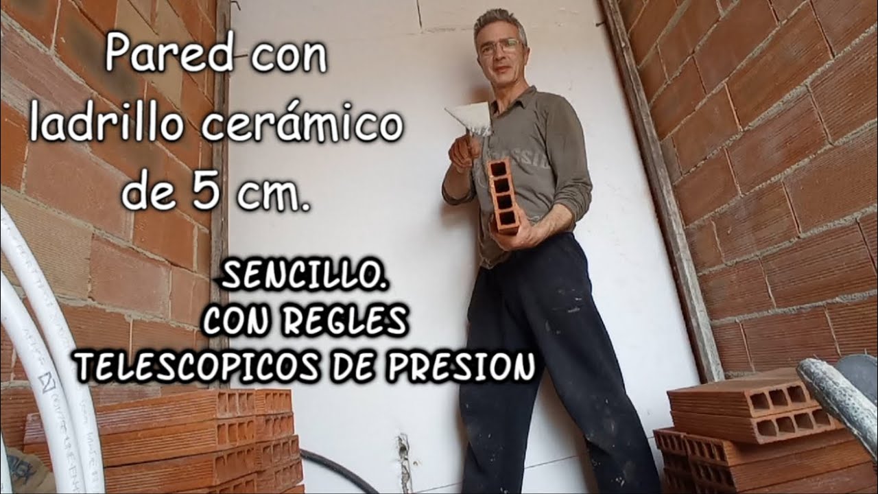 TABIQUE con LADRILLO hueco de 5 cm.