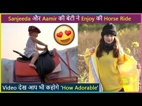 Sanjeeda Shaikh - Aamir Ali’s Daughter Enjoys A Horse Ride On Her Beach Day