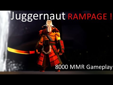 Juggernaut RAMPAGE ! [ 8000 mmr Ranked dota 2 Gameplay ]