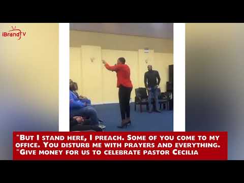 Female Preacher curses congregation for failing to get her a birthday gift