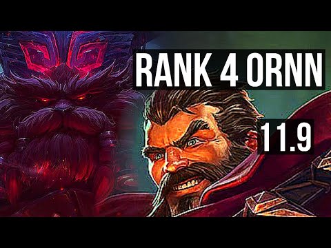 ORNN vs GRAVES (TOP) | Rank 4 Ornn, 8/2/9 | TR Challenger | v11.9