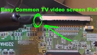 Common easy LCD TV fix: bad picture screen rainbow colors