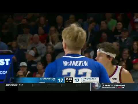 #23 Creighton Men's Basketball Highlights at Gonzaga - 11.11.05