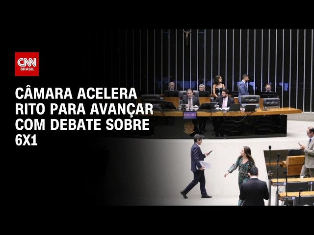 Câmara acelera rito para avançar com debate sobre fim da escala 6x1 | CNN PRIME TIME