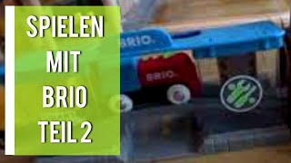 Brio Holzeisenbahn | Wir spielen mit unserer  Gleisanlage von Brio, Eichhorn und Co. Teil 2