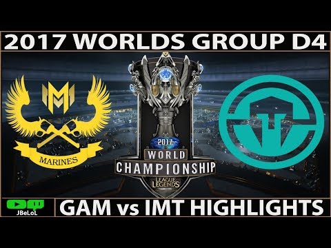 GAM vs IMT Highlights Group Stage Day 4 Worlds 2017 | GIGABYTE Marines vs Immortals Highlights