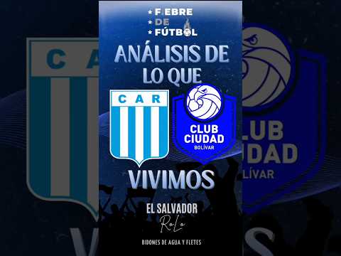ANÁLISIS DEL PARTIDO - PRIMERA NACIONAL - RACING (C) 0 - 2  CIUDAD BOLIVAR #Cordoba #Bolivar #Racing
