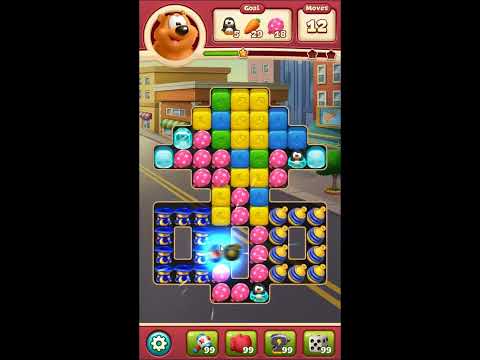 Toon Blast Level 6388 - NO BOOSTERS 🐻🐺🐱 | SKILLGAMING ✔️