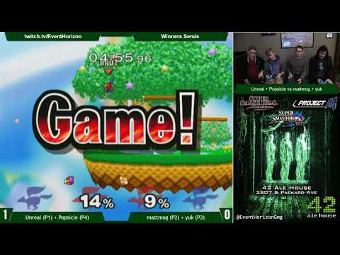Construct 92 - Unreal + Popsicle vs mattmog + yuk - Melee Doubles WS
