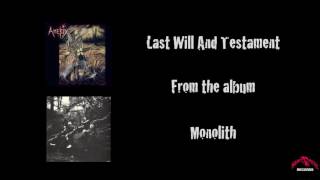 Amebix - Last Will and Testament