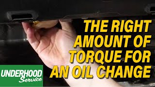The Right Amount Of Torque For An Oil Change