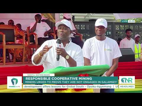 Lands Minister Challenges Cooperative Miners to Prove They Are Not Engaged in Galamsey