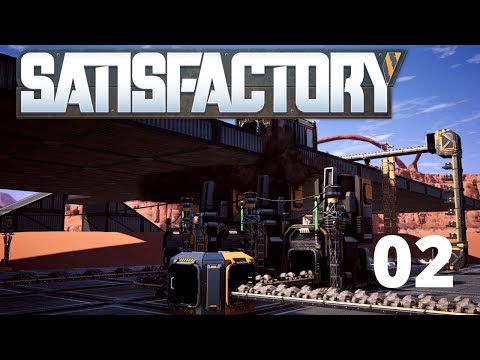Setting up our little starter base! | Satisfactory E02