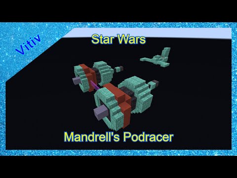 Star Wars Ody Mandrell's Podracer in Minecraft - Tutorial