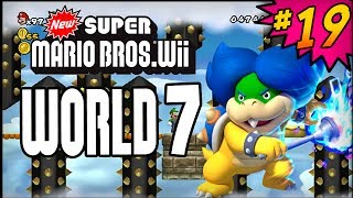 New Super Mario Bros Wii 100% Walkthrough Part 19 - World 7 (7-6 & 7-Castle) All Star Coins
