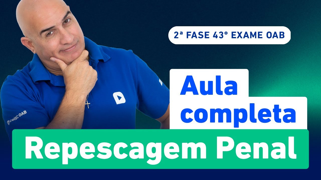 Aula Inaugural Direito Penal ✍️ | Repescagem 43º Exame 2ª Fase