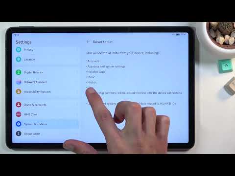 How to Factory Reset HUAWEI MatePad 11 - Remove All Data / Reset Settings