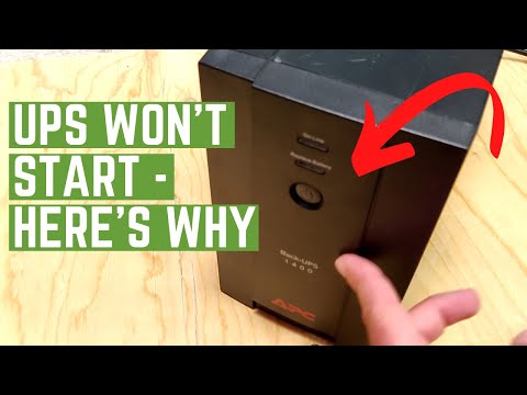 APC UPS Won't Turn On | APC Back-UPS Troubleshooting and most likely cause for not starting