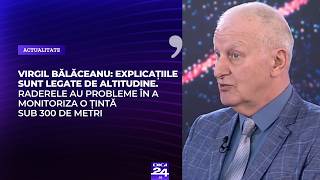Virgil Bălăceanu: Raderele au probleme în a monitoriza o țintă sub 300 de metri