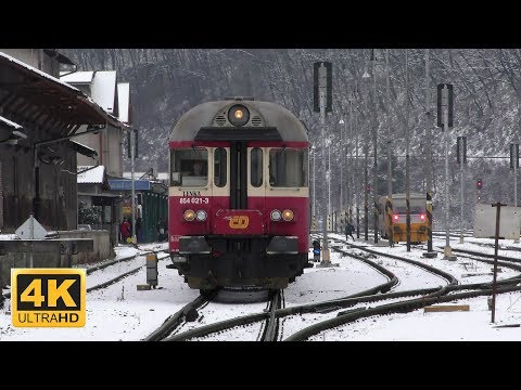 Vlaky Mladá Boleslav hl.n. 4.1.2019 (4K)