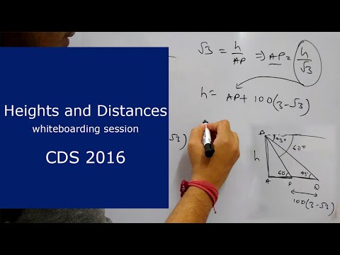 [CDS 2016] From the top of a tower, the angles of depression of two objects P and Q (situated ...