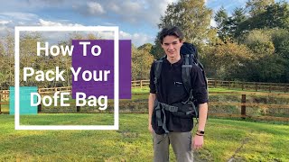 How to pack your bag for DofE   (Tips/Tricks)
