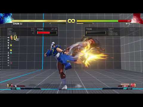 SFV Chun-Li #14 crush counter combo 246dmg/426stn