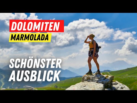 Beautifully easy hiking in the Dolomites. On the Marmolada