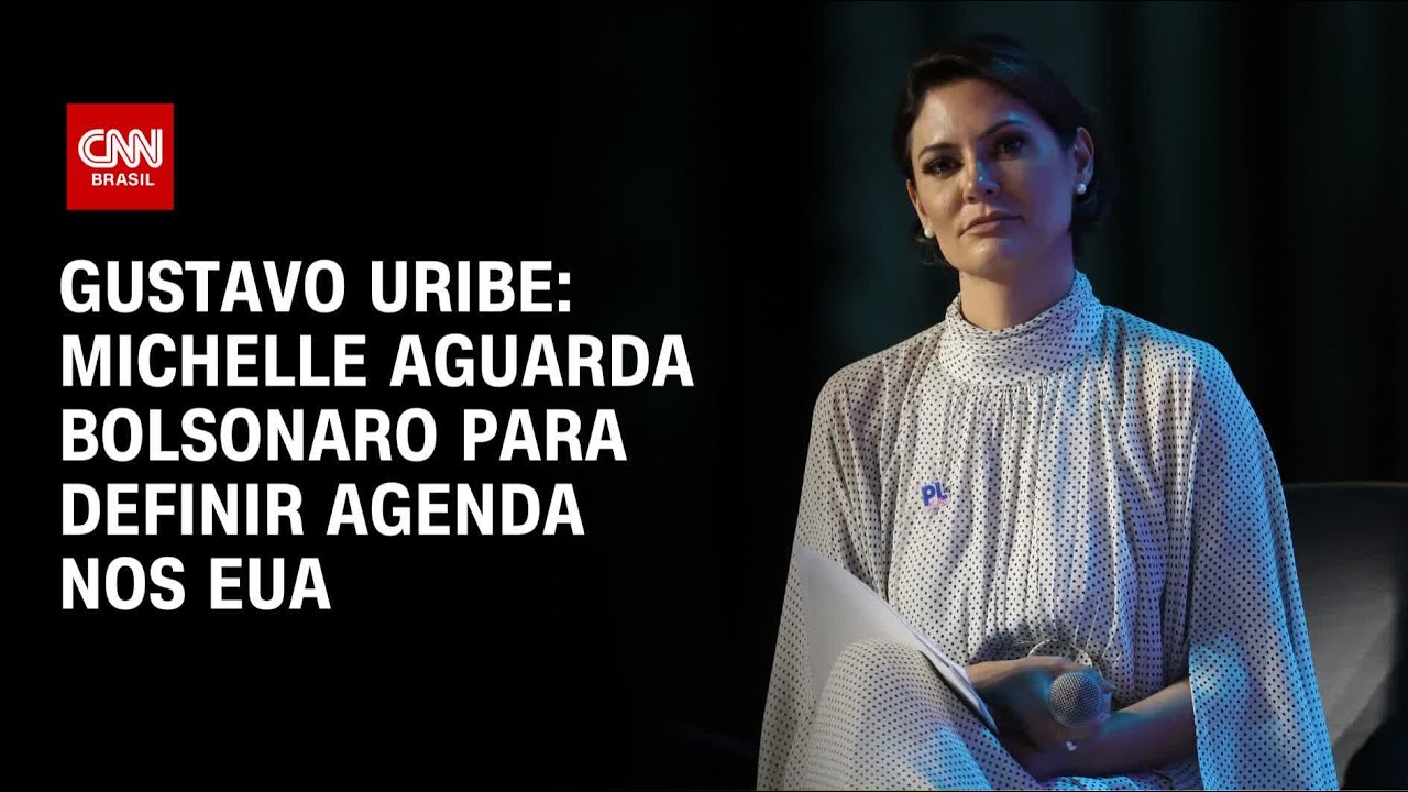 Gustavo Uribe: Michelle aguarda Bolsonaro para definir agenda nos EUA | BASTIDORES CNN