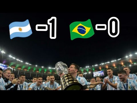 Argentina and brazil /copa America final||ahyuz pes tech