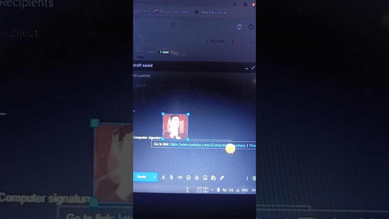 How to Add or Remove Link From Image in Gmail Signature.