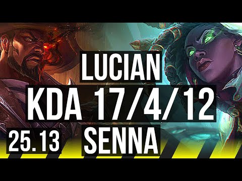 LUCIAN & Alistar vs SENNA & Nautilus (ADC) | 7k comeback, 55k DMG, 17/4/12 | KR Challenger | 25.13