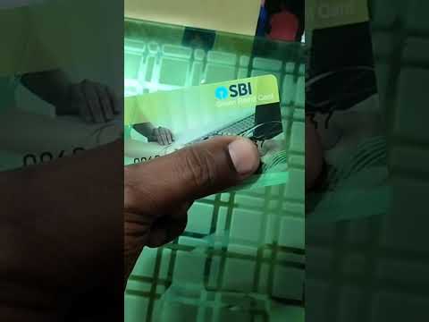 SBI Green Redeem Cash Deposit Card Unboxing 2023