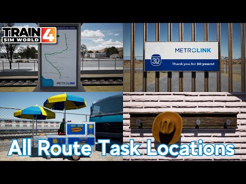 All Route Task Locations - Antelope Valley Line - Train Sim World 4