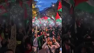Download lagu 'Unity for Gaza' protest held in Berlin after ceasefire mp3