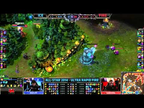 ALL-STAR 2014 CHALLENGE - U.R.F. Team ICE vs TEAM Fire