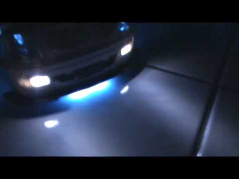 Cadillac Escalade WELL DONE!!! Full LED kit, home made LED neon, Fog lights, Light up amps etc...