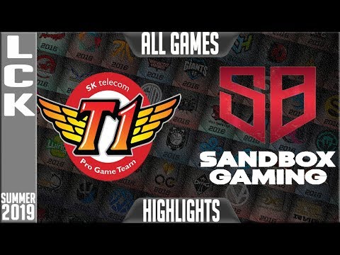 SKT vs SB Highlights ALL GAMES | LCK Summer 2019 Week 10 Day 3 | SK Telecom T1 vs Sandbox Gaming