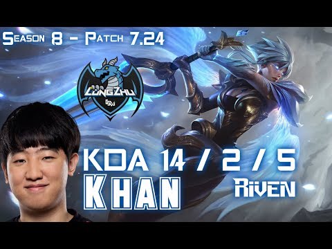 LZ Khan RIVEN vs JAX Top - Patch 7.24 KR Ranked