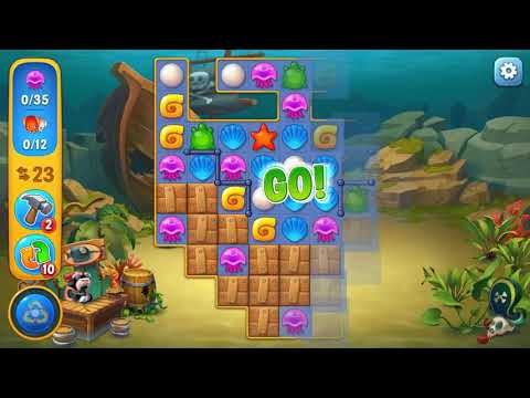 Fishdom HARD level 750 Gameplay (iOS Android)