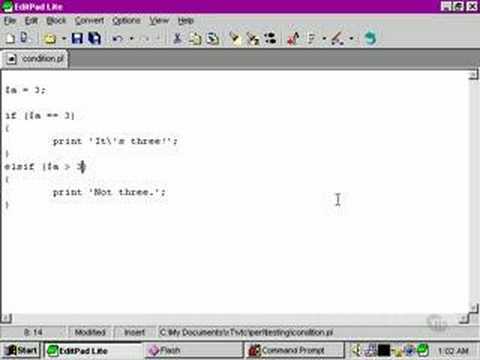Perl Tutorials -Part 34- The 'elsif ladder'
