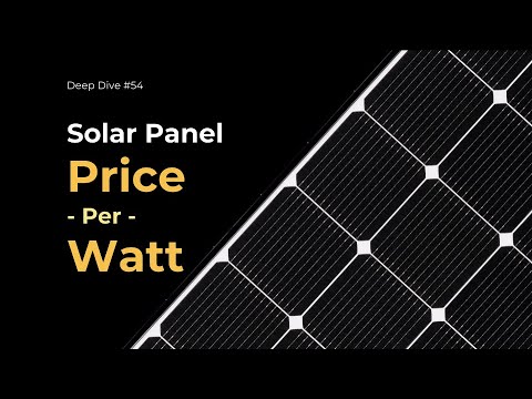 Understanding Solar Panel Price Per Watt - #54