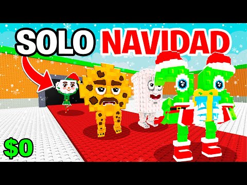 DE $0 a $100 TRILLONES SOLO con BRAINROTS de NAVIDAD❄️