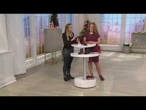Earth Origins Woven Leather Side-Zip Booties - Alexis on QVC