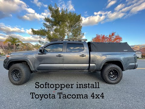 Softopper camper shell install on a 2020 Tacoma 4x4