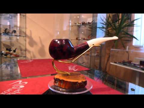 Pipa radica half bent apple fatta a mano - www.paronellipipe.it