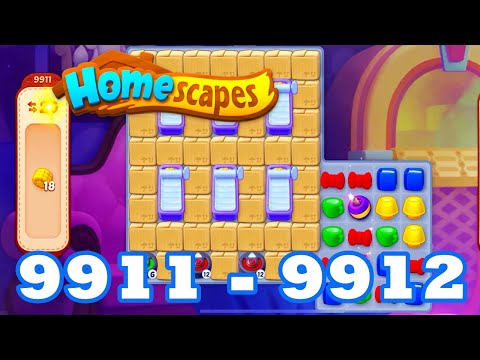 Homescapes Level 9911 - 9912 HD 3 - match puzzle game | Gameplay Walkthrough | android | GameGo Game